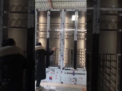 شريط فاخر قابل للطي به خزانة نبيذ زجاجية سهلة النقل