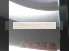 316L 10mm 5mm 3mm سمك الساتن الشعر الممشط السطح أوراق الفولاذ المقاوم للصدأ 304 NO.4 منتجات الفولاذ المقاوم للصدأ النهائية