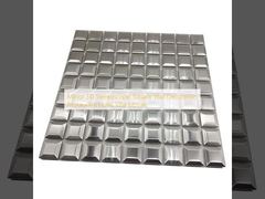 مرآة ثلاثية الأبعاد مجسمة مربعة لتزيين الجدران للمطاعم والفنادق والفلل والفسيفساء