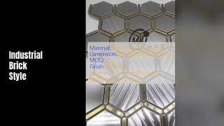 شرائط فسيفساء من الطوب على الطراز الصناعي