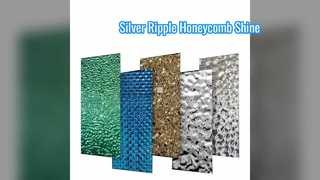 مرآة فضية موجة الماء تموج قرص العسل