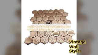 فسيفساء ستانلس ستيل عتيقة للجدران