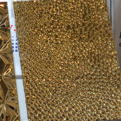 320 مللي متر 30 مللي متر الفولاذ المقاوم للصدأ لوحة العسل مرآة مختومة تنقش الفضة الذهب الألومنيوم لوحة الحائط المجلفن