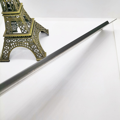 Hairline Brass metal sliver black PVD Coating 0.5mm To 2.0mm Stainless Steel T Channel Trim For Interior Decoration