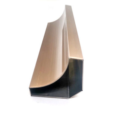 سعر جيد 0.6 مم 0.7 مم خرز قناة من الفولاذ المقاوم للصدأ مطلي بمادة PVD لحماية ديكور الحائط الانترنت