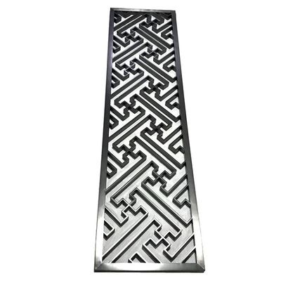 سعر جيد أسود وردي ذهبي برونزي عتيق شعري ناعم مرآة فن نمط الفولاذ المقاوم للصدأ شاشة تقسيم غرفة المقسم لوحة الانترنت