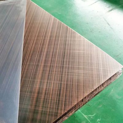 سعر جيد عبر صفائح الفولاذ المقاوم للصدأ ذات اللون النحاسي العتيق للتصميم الداخلي الانترنت