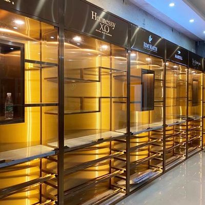 سعر جيد أثاث خزانة النبيذ الخشبي بسمك 0.8 مم لغرفة المعيشة الانترنت