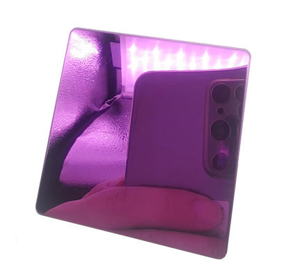 سعر جيد لوح من الفولاذ المقاوم للصدأ الملون 8K لون وردي للديكور الداخلي للفندق KTV طلاء مضاد لبصمات الأصابع الانترنت