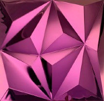 سعر جيد 300 × 300 مم الفولاذ المقاوم للصدأ بلاط الموزاييك البنفسجي الوردي ستيريو خلفية الطوب الجدار الديكور الانترنت