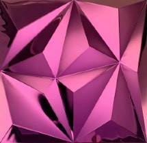 300×300MM Stainless Steel Mosaic Tiles Violet Pink Stereo Background Brick Wall Decoration