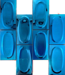 سعر جيد ثلاثي الأبعاد دائرية من الفولاذ المقاوم للصدأ بلاط الموزاييك جدار خلفية المطعم الانترنت