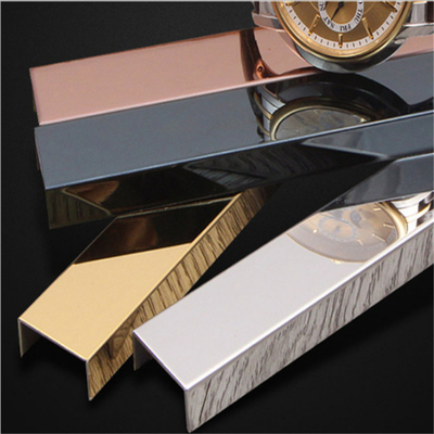 0.5mm 1.2mm Stainless Steel Trim Strips 1000mm Length Anti Fingerprint