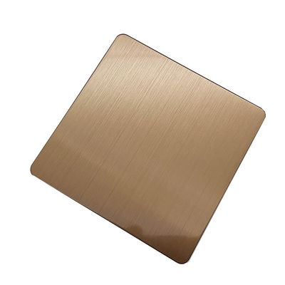 سعر جيد خط الشعر المرآة لون القهوة الملمع 1mm سمك 304 أو 201 الفولاذ المقاوم للصدأ الانترنت