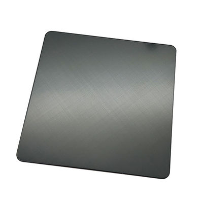 سعر جيد أوراق الفولاذ المقاوم للصدأ السوبر الأسود 45 خط الشعر المتقاطع تم الانتهاء من 304 أوراق الألوان غير المقاومة للصدأ PVD مغلفة للخزانة الانترنت