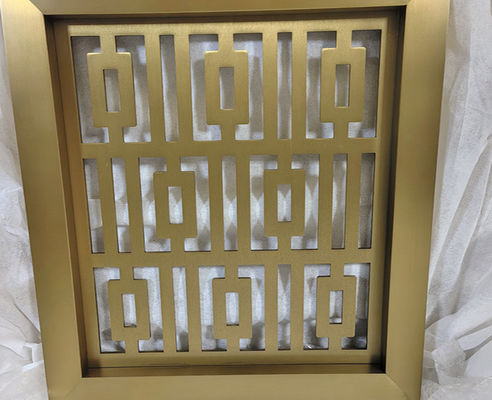 سعر جيد Laser Cutting Patterned Matte Rose Gold Stainless Steel Screen&Partition For Hotel Dividers الانترنت