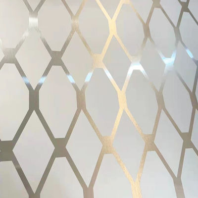 سعر جيد الحمض الحفر الشعر الرمادي صفيحة الفولاذ المقاوم للصدأ PVD طلاء التيتانيوم ألواح باب المصعد الانترنت