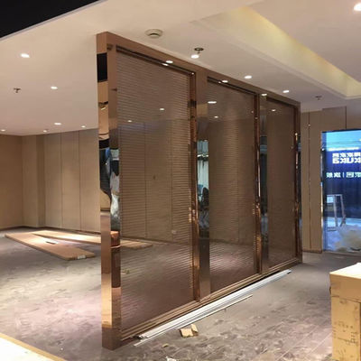 سعر جيد الزخرفة الفندقية المخصصة سوبر ماركت المعدنية الفولاذ المقاوم للصدأ شاشة الحائط & غرفة مقسمة الانترنت