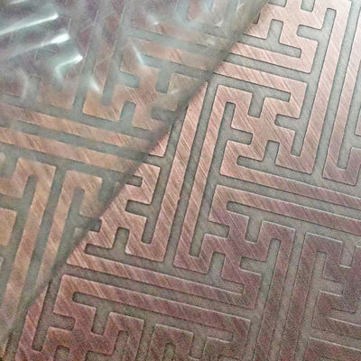 سعر جيد مصمم يوصي بطاقة الفولاذ المقاوم للصدأ الملونة الفندق تركيب فني / شعار مواد الحائط 3D ليزر الطباعة التأثير العالمي التصدير الانترنت