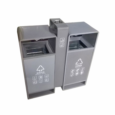 Customized 316L Stainless Steel Trash Bin for Outdoors Street