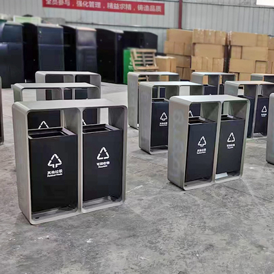 Stainless Steel Smoking Dustbin Customized Stainless Steel Metal Products For Subway Station