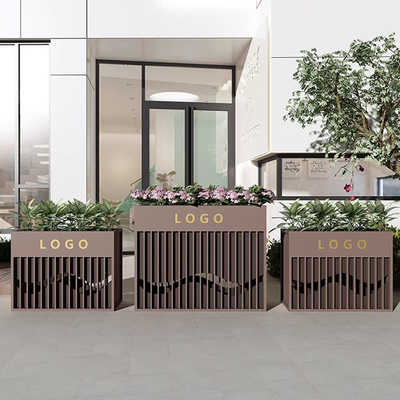 Outdoor Stainless Steel Planters Custom Stainless Steel Product for Municipal Engineering Outdoor Project
