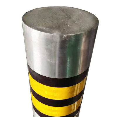 سعر جيد Silver Finished Outdoor Hairline Brushed Stainless Steel Bollard For Street Projects With Flash Light الانترنت