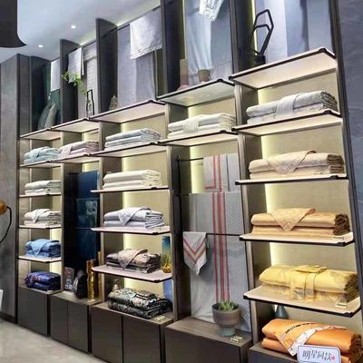 سعر جيد Antirust SUS304 خزانات العرض المعدنية الفولاذ المقاوم للصدأ ساندبلاستيد عرض موقف الانترنت