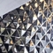 شكل الماس تنقش ورقة الفولاذ المقاوم للصدأ اللون للديكور الداخلي