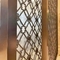 Foldable304316201 الذهب الأسود مرآة شعري جوفاء الليزر قطع الفولاذ المقاوم للصدأ غرفة معدنية مقسم شاشة التقسيم