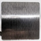 SS430 الساتان شعري أسود اللون ورقة الفولاذ المقاوم للصدأ PVD المغلفة