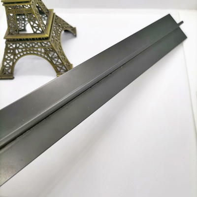 Hairline Brass metal sliver black PVD Coating 0.5mm To 2.0mm Stainless Steel T Channel Trim For Interior Decoration