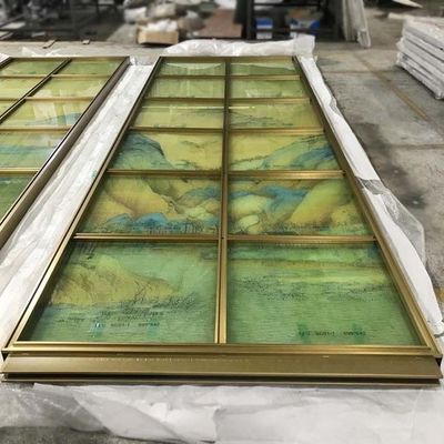 سعر جيد شعري HL الفولاذ المقاوم للصدأ زجاج التقسيم 120 * 300 سم ألواح الزينة المعدنية الصفائح الانترنت