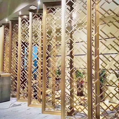 الذهب الوردي الذهب الأسود البرونزية العتيقة شعري نحى قابلة للطي غرفة سبا الفولاذ المقاوم للصدأ فواصل لوحة أقسام الشاشة