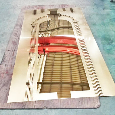 سعر جيد النمط الكلاسيكي حبة حبة منقوشة محفوراً صفائح الفولاذ المقاوم للصدأ اللون مرآة الانترنت