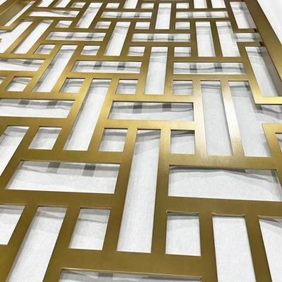 سعر جيد خط شعر أسود عتيق من الذهب الوردي NO4 برونزي مصقول عتيق مساحة خاصة من الفولاذ المقاوم للصدأ شاشة تقسيم الغرفة مقسمة الانترنت