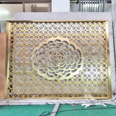 سعر جيد فرشاة شعري سوداء برونزية باللون الذهبي الوردي نمط رسم أفقي تصميم لوحة مقسم شاشة من الفولاذ المقاوم للصدأ الانترنت