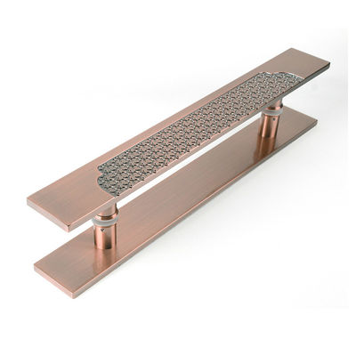 سعر جيد عرف مقبض الباب سبائك الألومنيوم النقش الحب العتيقة برونزية شعري إنهاء الانترنت