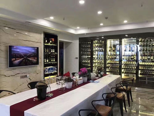 سعر جيد الصفحة الرئيسية الفاخرة الفولاذ المقاوم للصدأ النبيذ الزجاج مجلس الوزراء ضاغط النبيذ مجلس الوزراء الانترنت