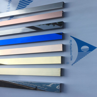 0.5mm 1.2mm Stainless Steel Trim Strips 1000mm Length Anti Fingerprint