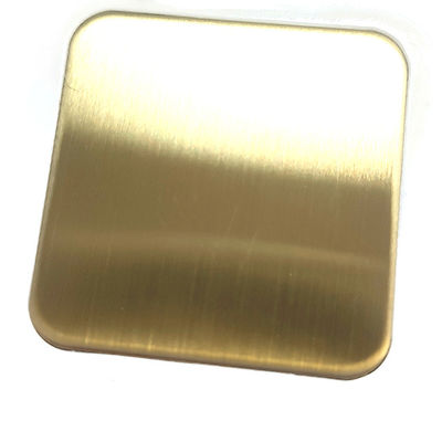 سعر جيد الشمبانيا اللون الذهبي الشعر الممشط النهاية 201J1 صفيحة الفولاذ المقاوم للصدأ مع طباعة ضد الأصابع الانترنت