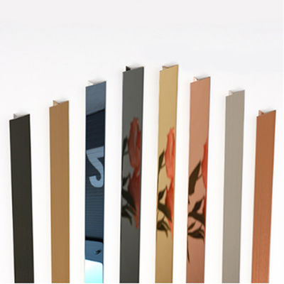 سعر جيد 2000mm الطول المعدني الفرشاة الفولاذ المقاوم للصدأ البلاط التجميل شكل U ديكور المصعد الانترنت