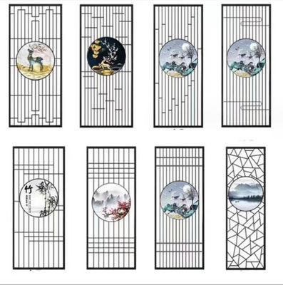 سعر جيد لوحات تقسيم الحائط المخصصة غرف المعيشة الطلاء المناظر الطبيعية الشاشة المعدنية الانترنت