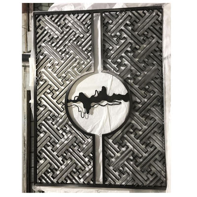 سعر جيد الشعر المجوف الأسود لون الفولاذ المقاوم للصدأ شاشة الحائط للديكور الداخلي الانترنت