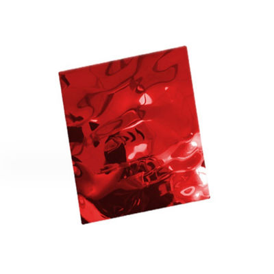 سعر جيد الأسقف الملونة المياه التموجات الزخرفية صفيحة الفولاذ المقاوم للصدأ 304 لوحة الحائط المعدنية للفندق KTV الانترنت