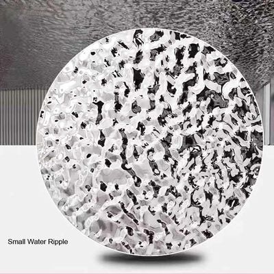 304 20MM THK مرآة موجة المياه الموجة 4000mm صفيحة الفولاذ المقاوم للصدأ مع عشب العسل