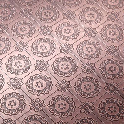 سعر جيد 304 المصنعة المخصصة لون الفولاذ المقاوم للصدأ الورق المنحوت حفر النهاية الانترنت