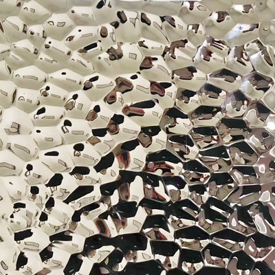 سعر جيد الحجر الكريم الفضي المياه الزرقاء الموجة المنسوجة لوحة الفولاذ المقاوم للصدأ لأزياء الجدران الانترنت