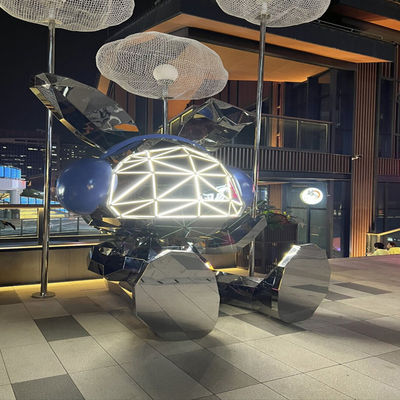 سعر جيد فن التزيين العام في الهواء الطلق التصميم المخصص النحت من الفولاذ المقاوم للصدأ الانترنت