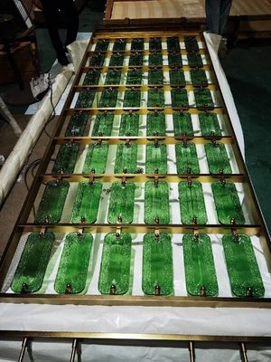 سعر جيد الحجم المخصص من الفولاذ المقاوم للصدأ شاشة الحائط مع زجاج مورو للديكور الداخلي في اللون الذهبي الانترنت